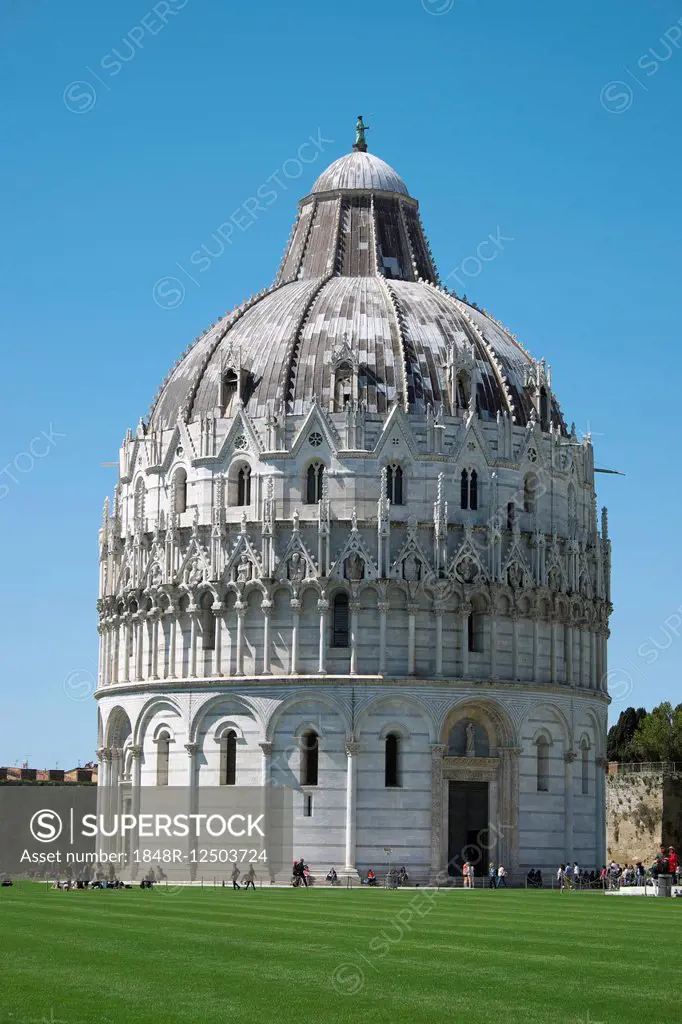 The Baptistery of Pisa, Pisa, Tuscany, Italy