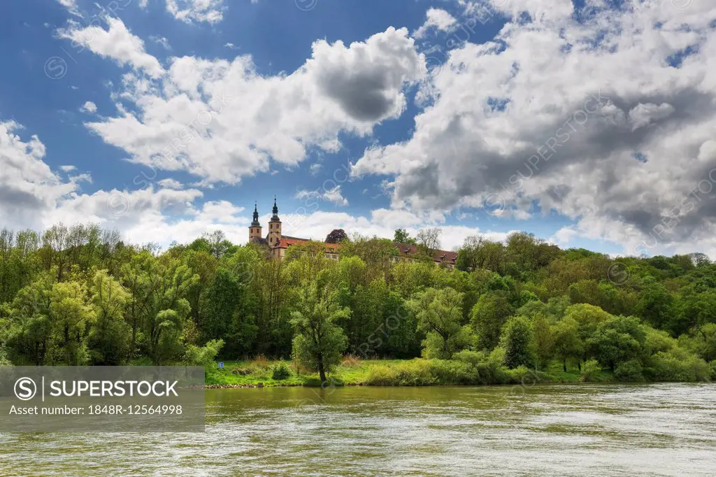 Triefenstein Monastery, Main, Spessart, Mainfranken, Lower Franconia, Franconia, Bavaria, Germany