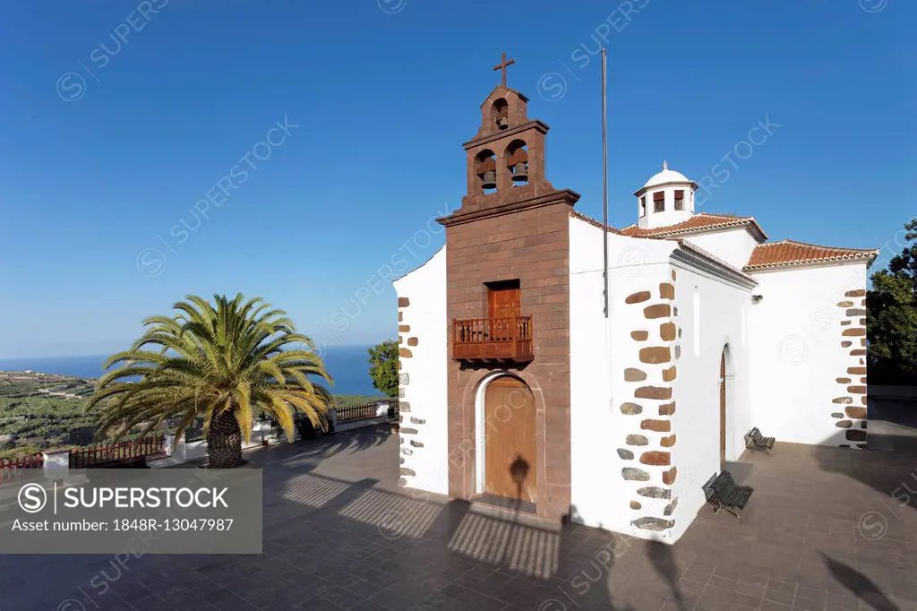 Pilgrimage church of San Juan Bautista, Los Galguitos quarter, San Andres y Sauces, La Palma, Canary Islands, Spain