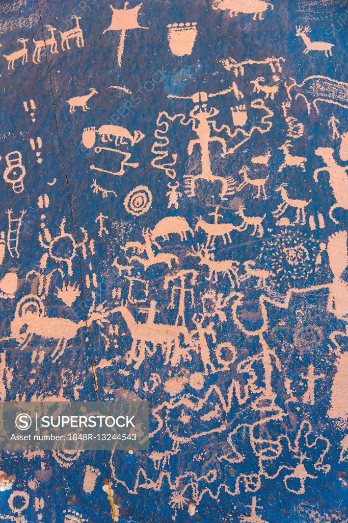 Petroglyphs, Newspaper Rock, Monticello, Utah, United States