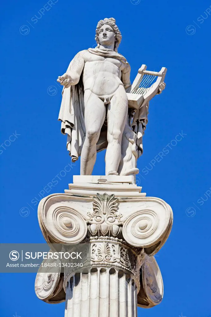 Statue of Apollo at the Academy of Arts, Athens, Greece