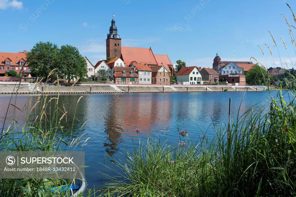 View of Havelberg an der Havel, Hanseatic City Havelberg, Romanesque Road, Saxony-Anhalt, Germany