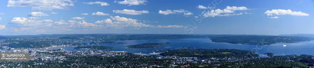 View from Holmenkollen, Oslo, Norway