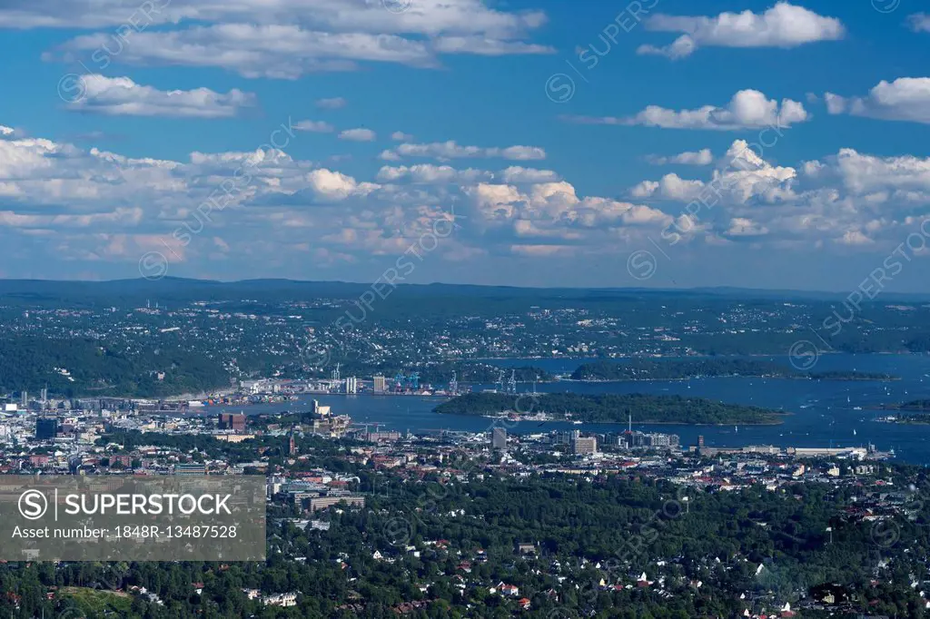 View from Holmenkollen, Oslo, Norway