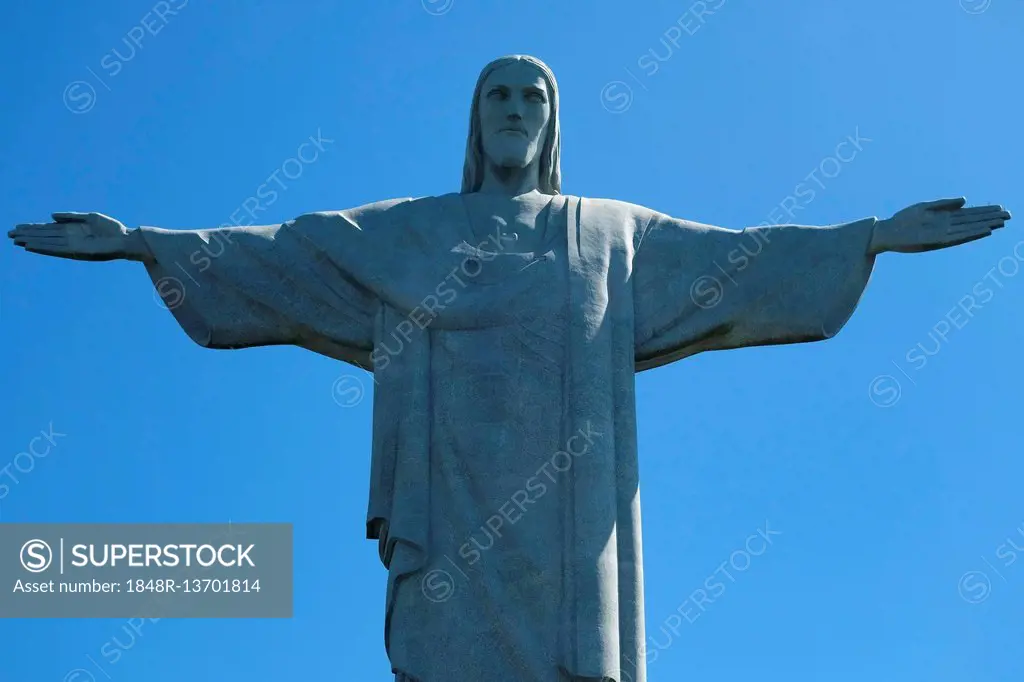 Statue of Christ Cristo Redentor, Corcovado, Rio de Janeiro, Brazil