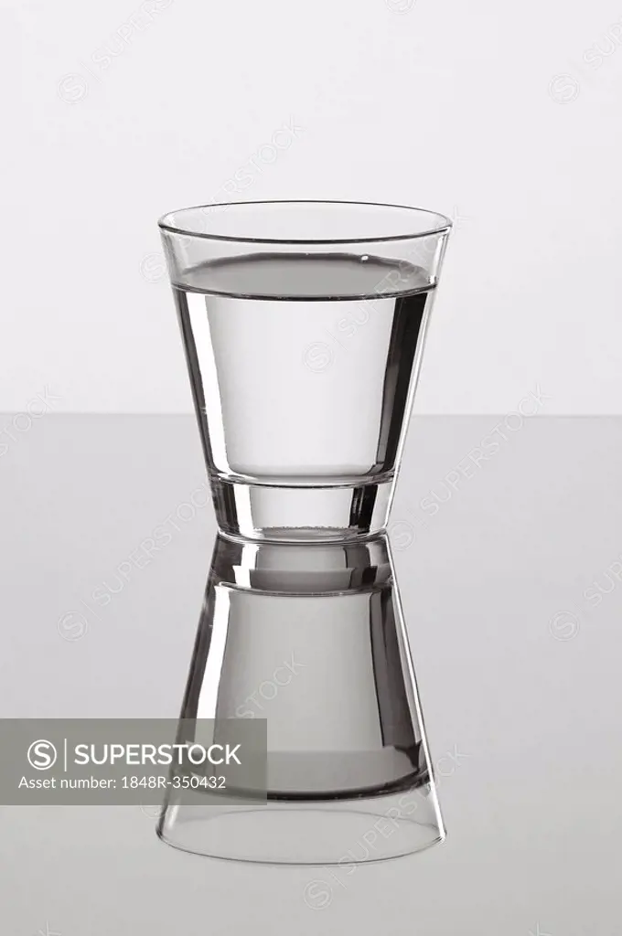 A glass of table water
