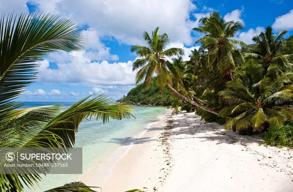 Lonely beach at Anse Baleine, Mahe Island, Seychelles, Indian Ocean, Africa