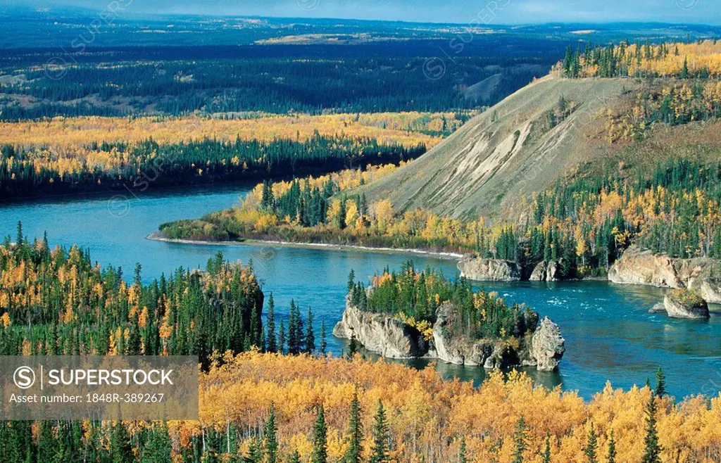 Five Finger Rapids, Yukon River, Yukon Territory, Canada