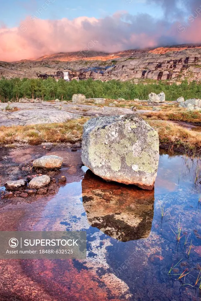 Rocky landscape in Rago National Park, Nordland county, Norway, Scandinavia, Europe