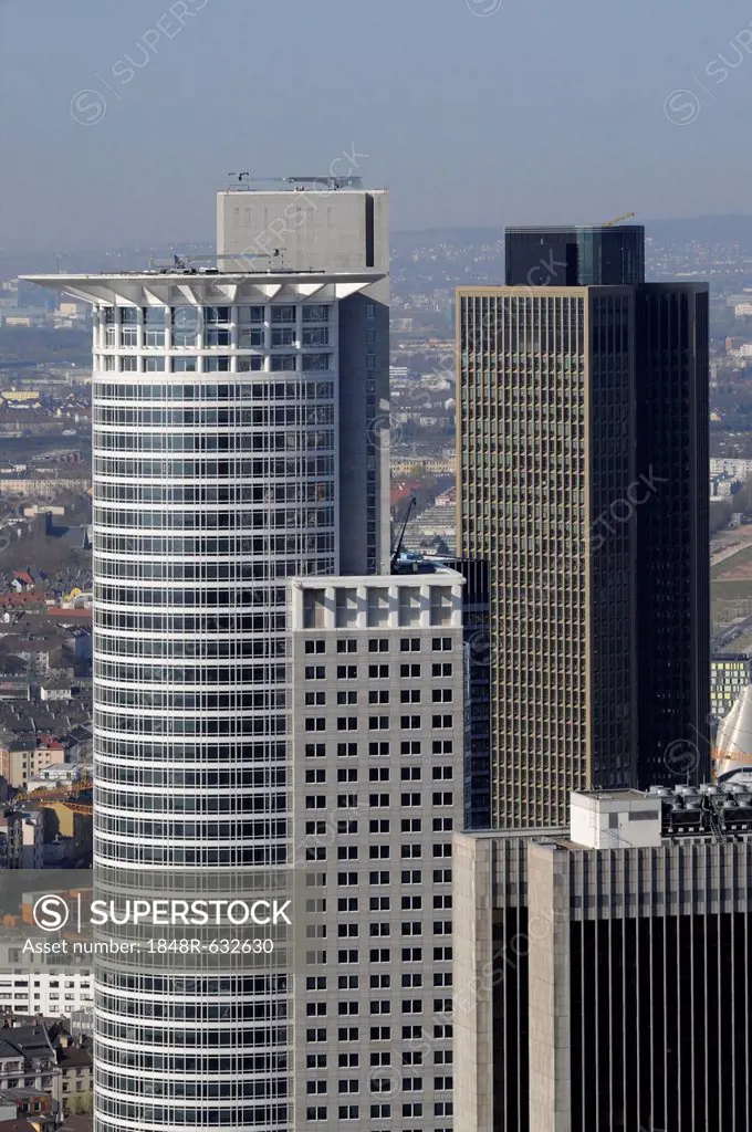 Banking district, Frankfurt am Main, Hesse, Germany, Europe
