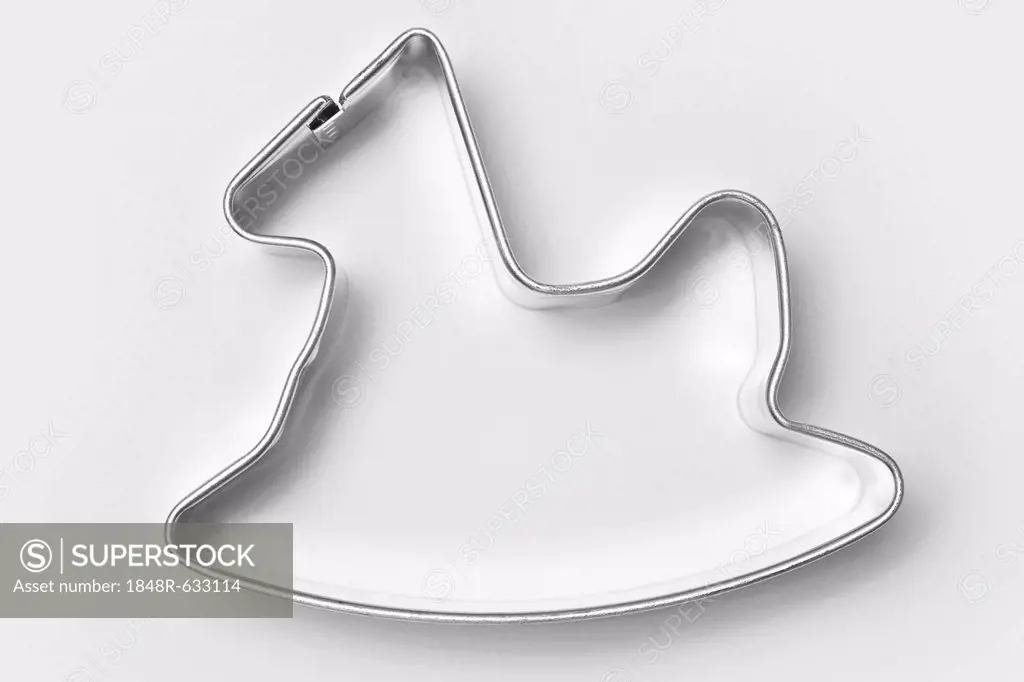 Rocking horse-shaped cookie cutter for Christmas cookies