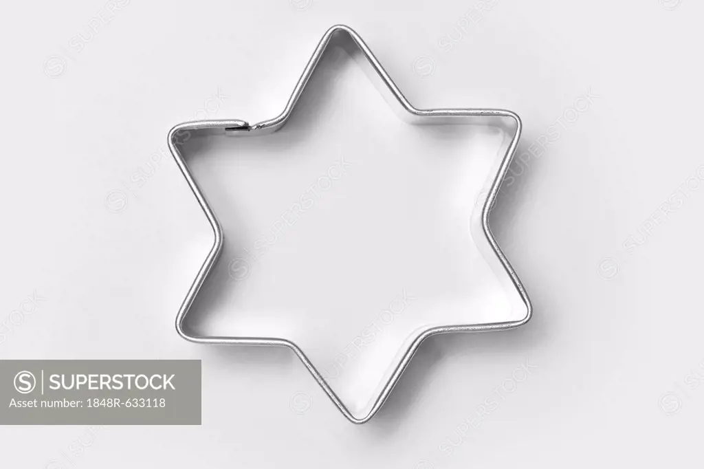 Star-shaped cookie cutter for Christmas cookies