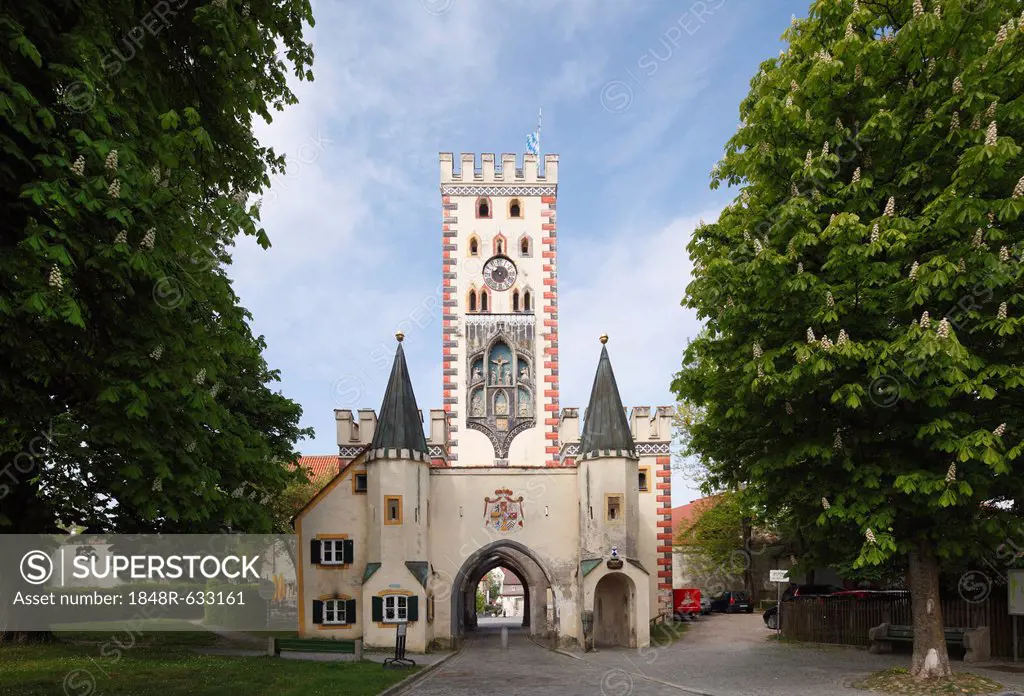 Bayertor, Bavarian Gate, Landsberg am Lech, Upper Bavaria, Bavaria, Germany, Europe