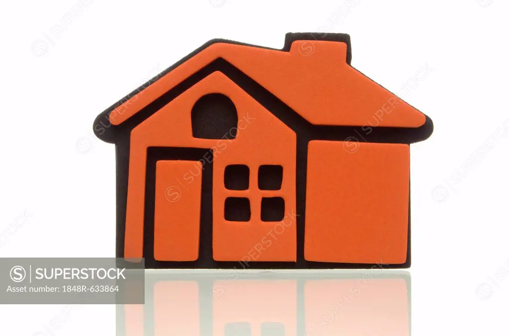 House made of foam rubber, symbolic image for the real estate market, properties