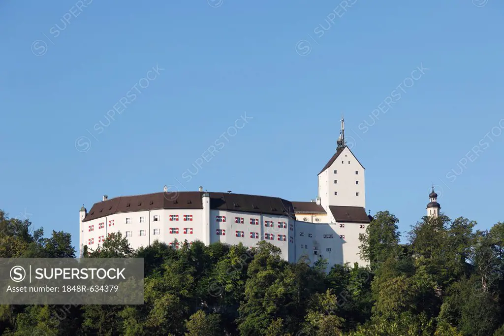 Schloss Hohenaschau Castle, Aschau in Chiemgau, Upper Bavaria, Bavaria, Germany, Europe, PublicGround