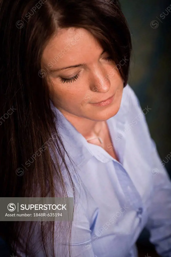 Studio portrait of a woman