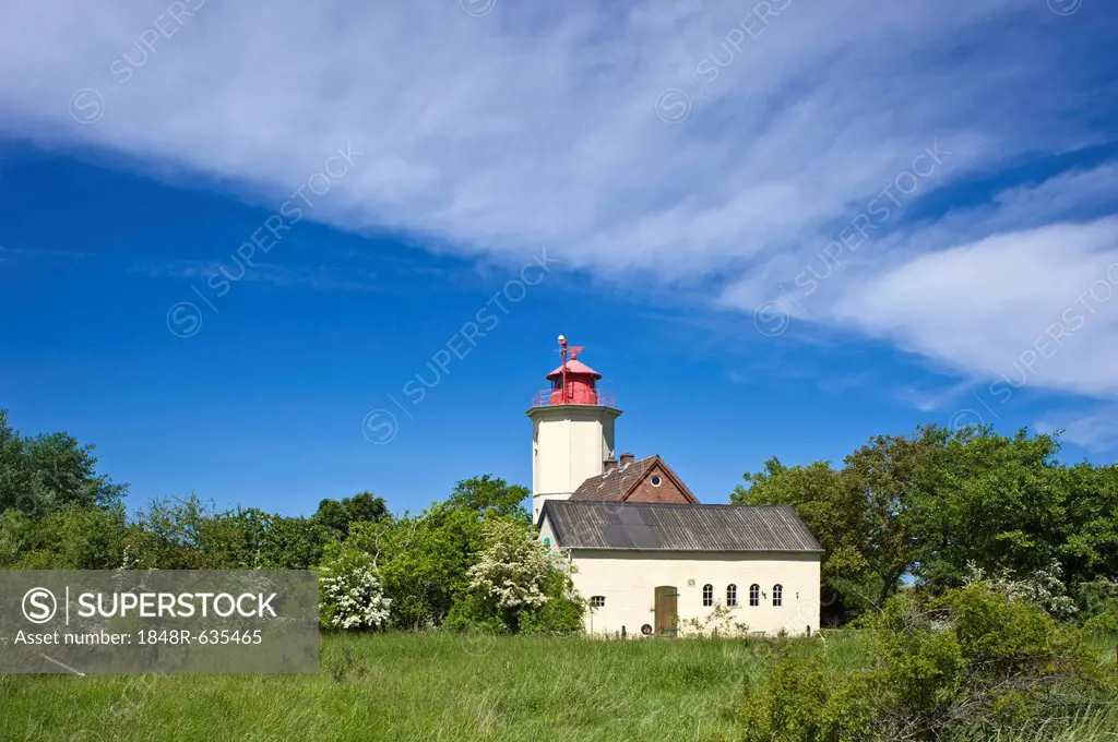 Lighthouse, Westermarkelsdorf, Island of Fehmarn, Baltic Sea, Schleswig-Holstein, Germany, Europe
