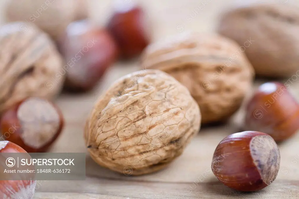 Walnuts and hazelnuts