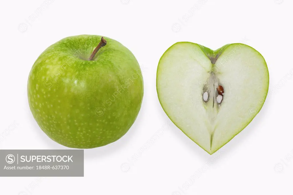 Heart-shaped apples
