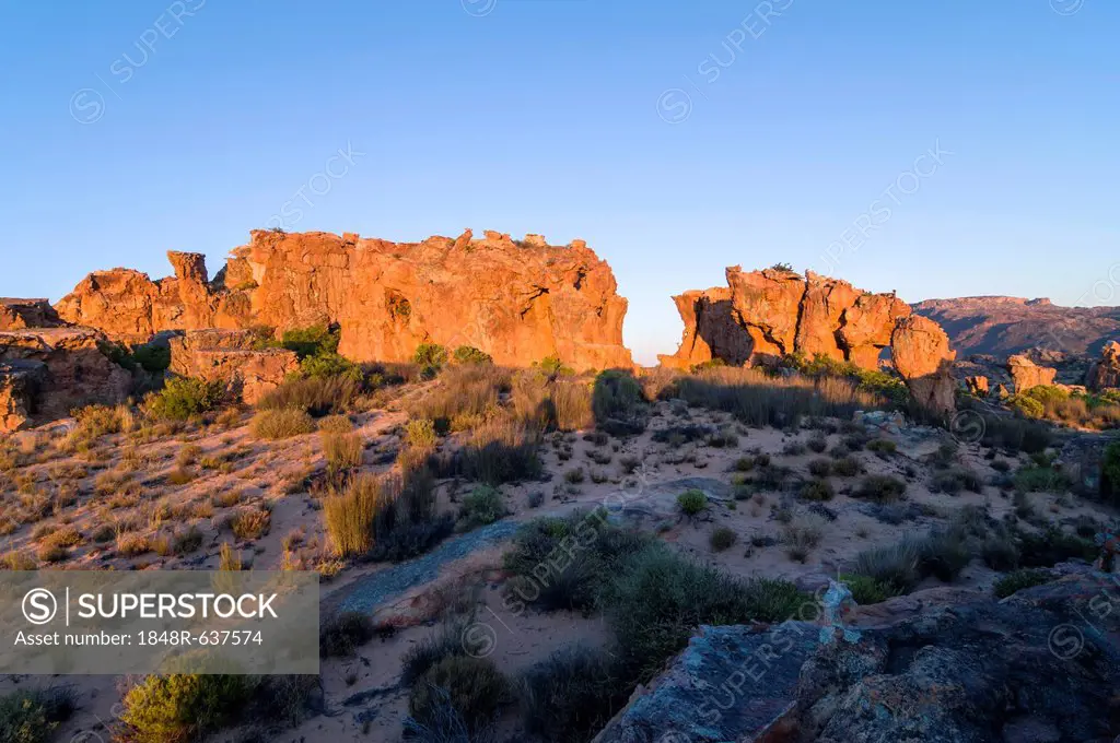 Rock formations, Cederberg mountains, Western Cape, South Africa, Africa