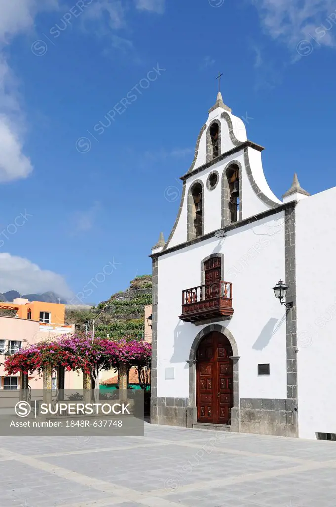 Church of St. Michael, Tazacorte, La Palma, Canary Islands, Spain, Europe, PublicGround