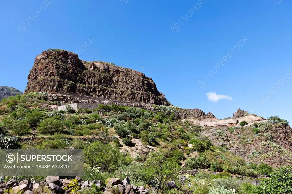 Mountains around Barranco de Guayadeque, Taidia region, Gran Canaria, Canary Islands, Spain, Europe