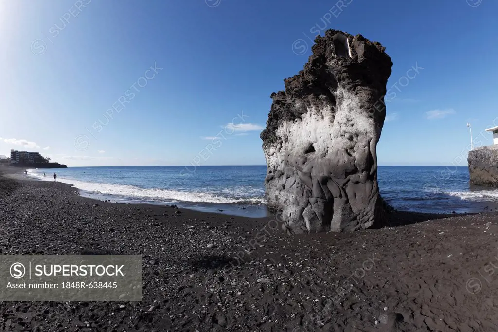 Rocks at Playa de Puerto Naos, La Palma, Canary Islands, Spain, Europe