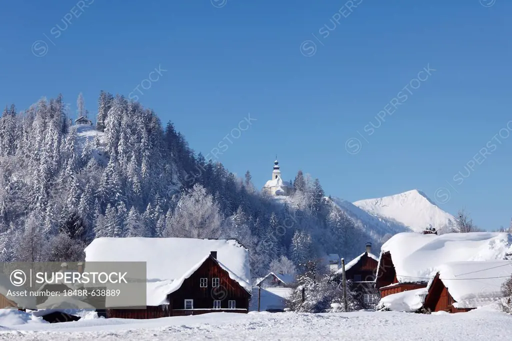 Oberndorf, community of Bad Mitterndorf, Ausseerland, Salzkammergut, Styria, Austria, Europe, PublicGround