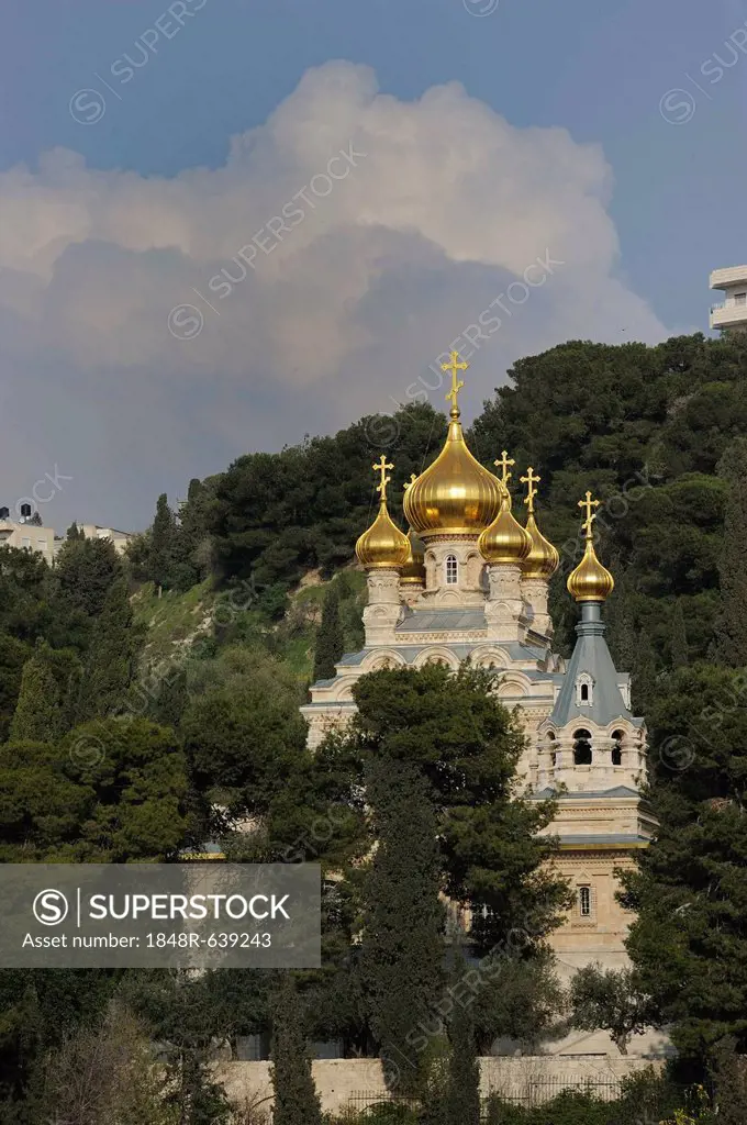 Mary Magdalene Church on the Mount of Olives, Jerusalem, Israel, Middle East, Asia