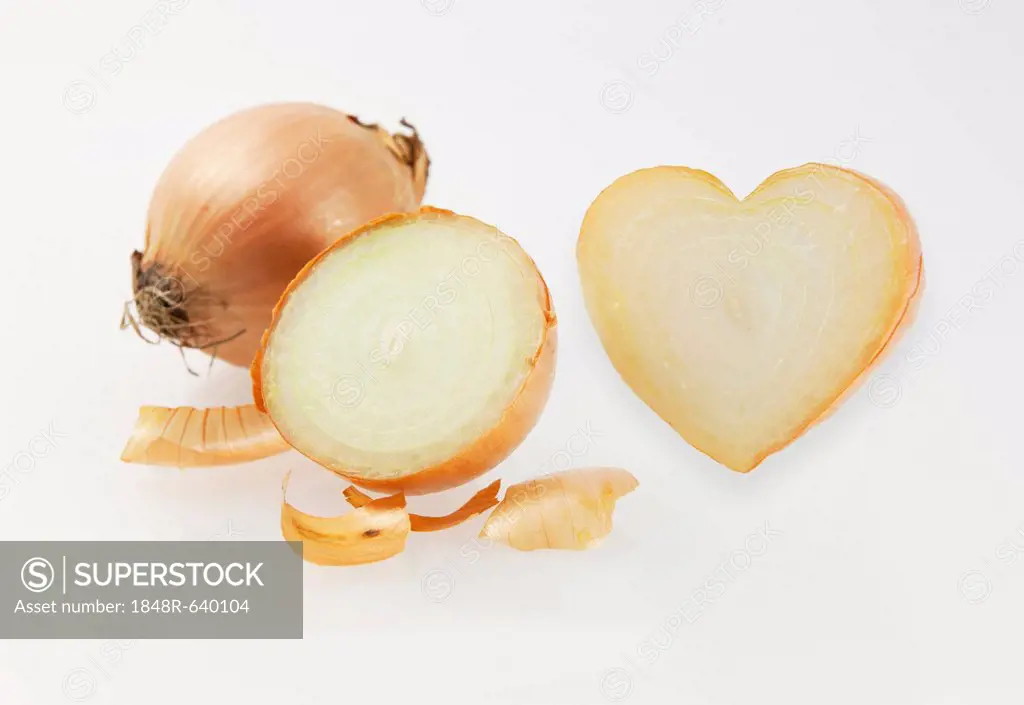 Onions, heart-shaped