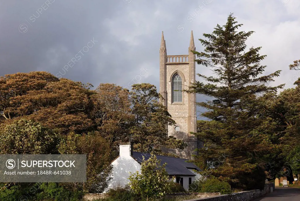 Church in Drumcliff, County Sligo, Connacht, Ireland, Europe, PublicGround