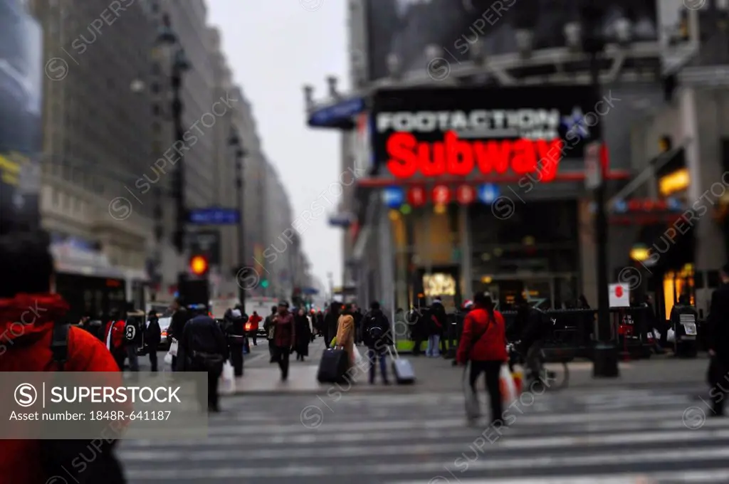 Street scene, New York, USA, North America
