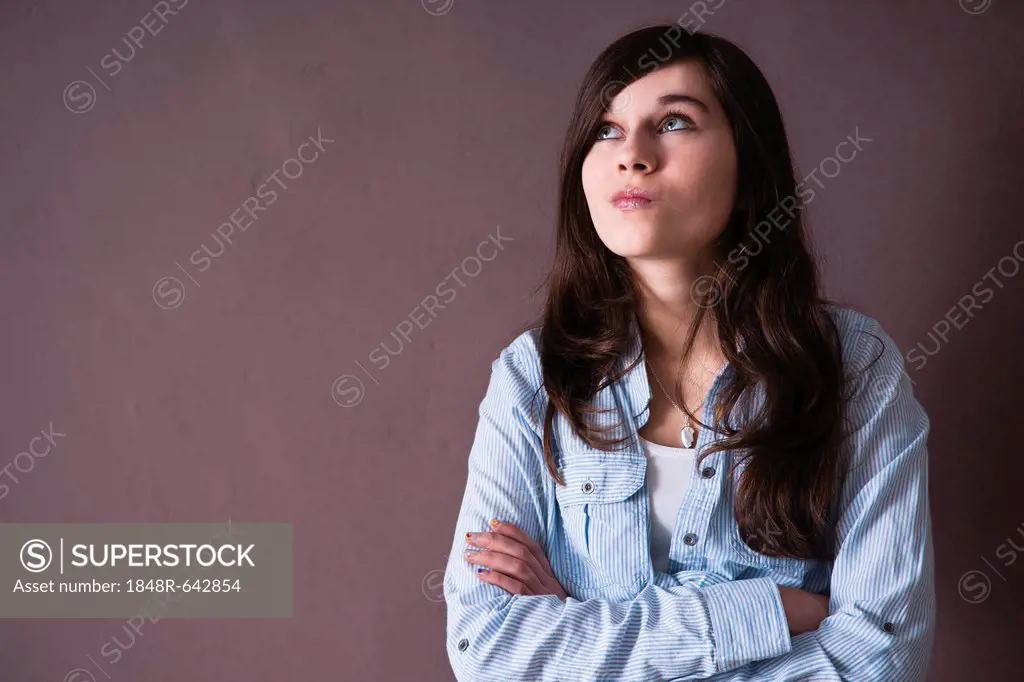 Girl with a skeptical expression