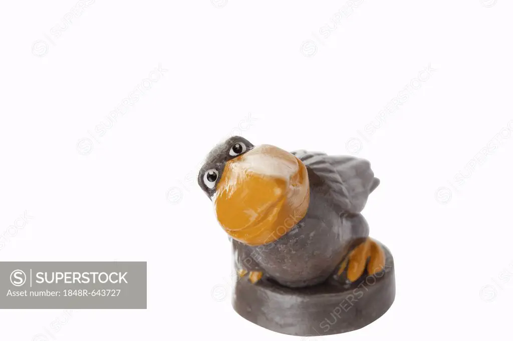 Cartoon character, bird with large beak