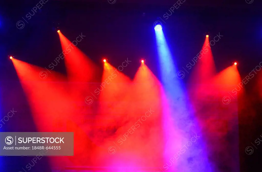Stage lighting, Heilbronn, Baden-Wuerttemberg, Germany, Europe