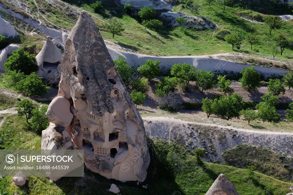 Rock dwelling, Uchisar, Cappadocia, Turkey