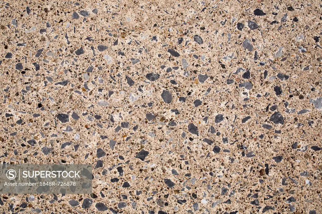 Cement with small stones