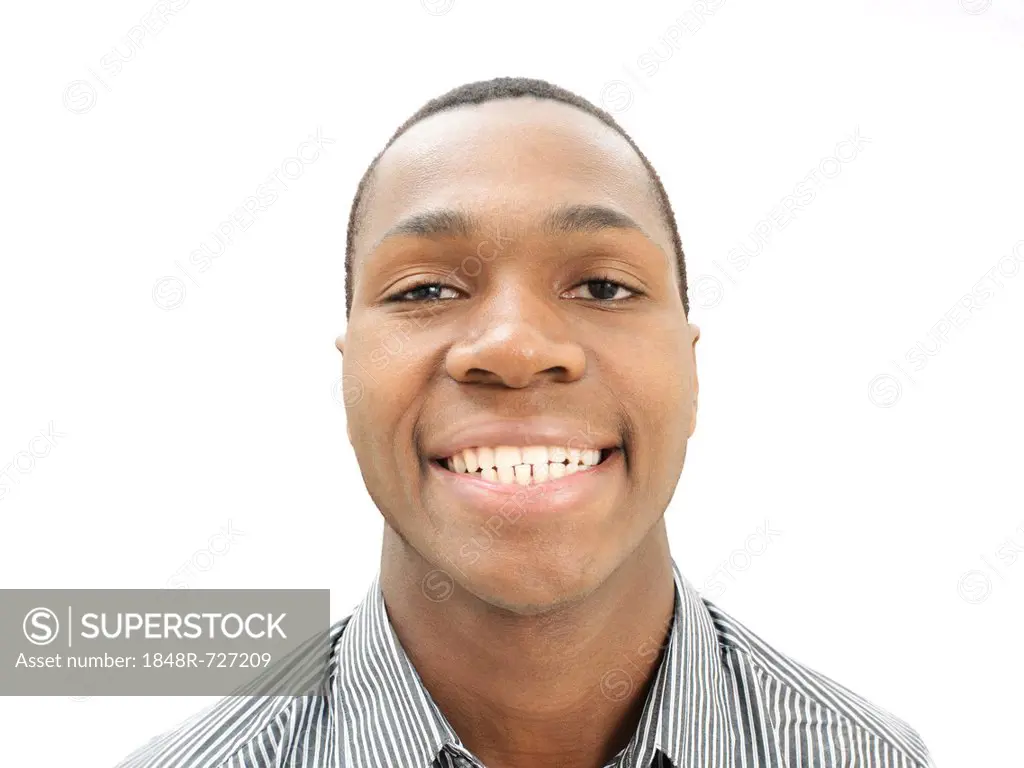 Smiling young man, African-American, American, grinning