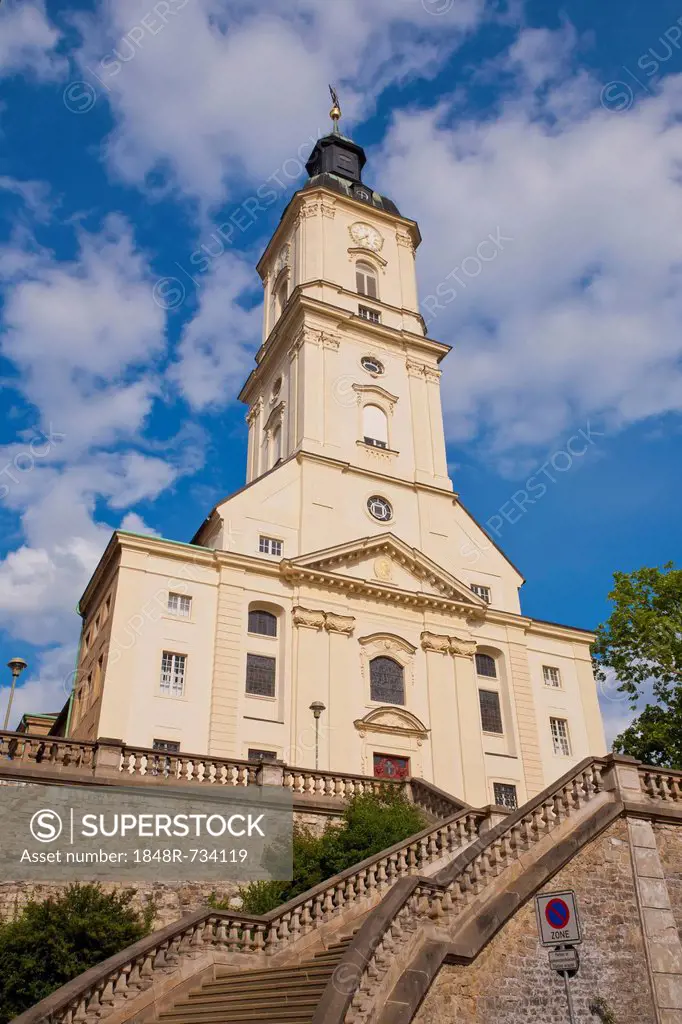 St. Salvator Church on Nicolai Hill in Gera, Thuringia, Germany, Europe