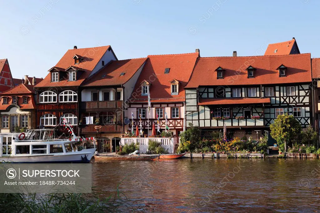 Little Venice, Regnitz, Bamberg, Upper Franconia, Franconia, Bavaria, Germany, Europe, PublicGround