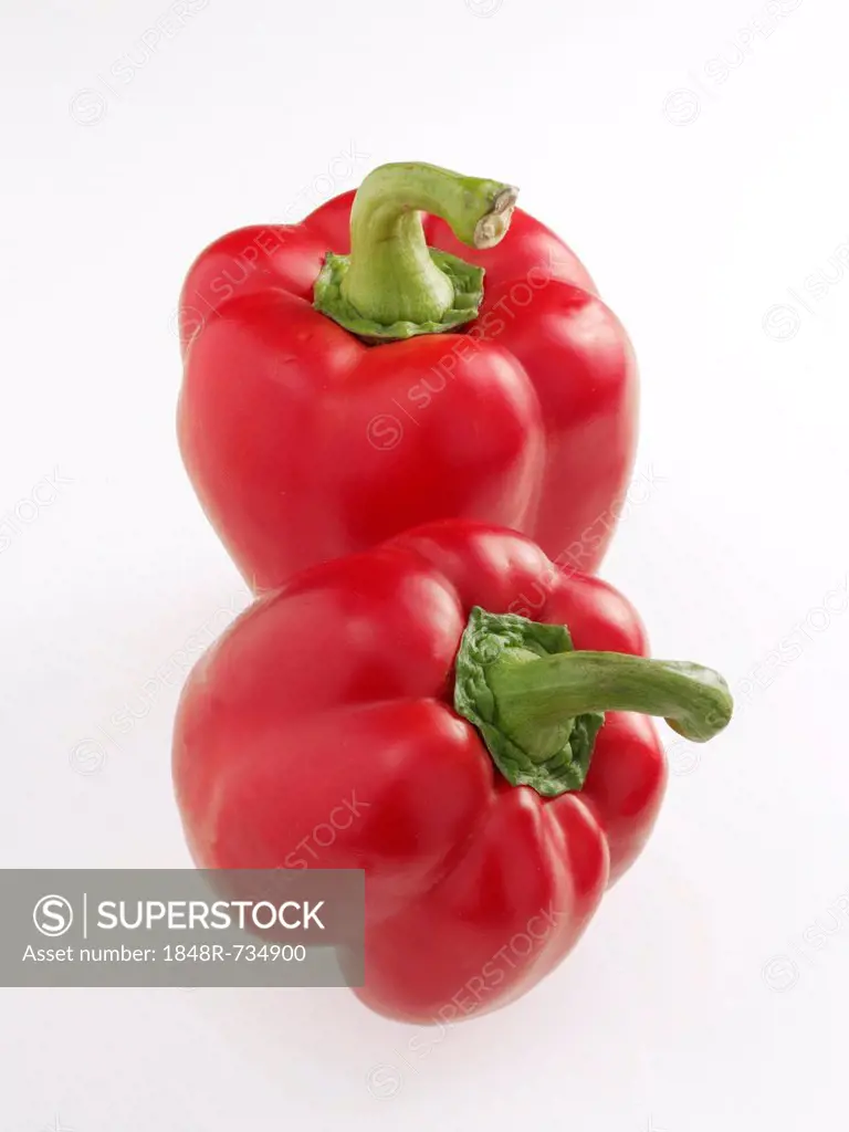 Two red peppers