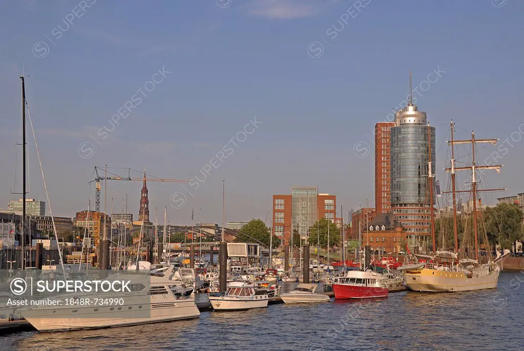Port of Hamburg, Kehrwiederspitze, Hamburg, Germany, Europe