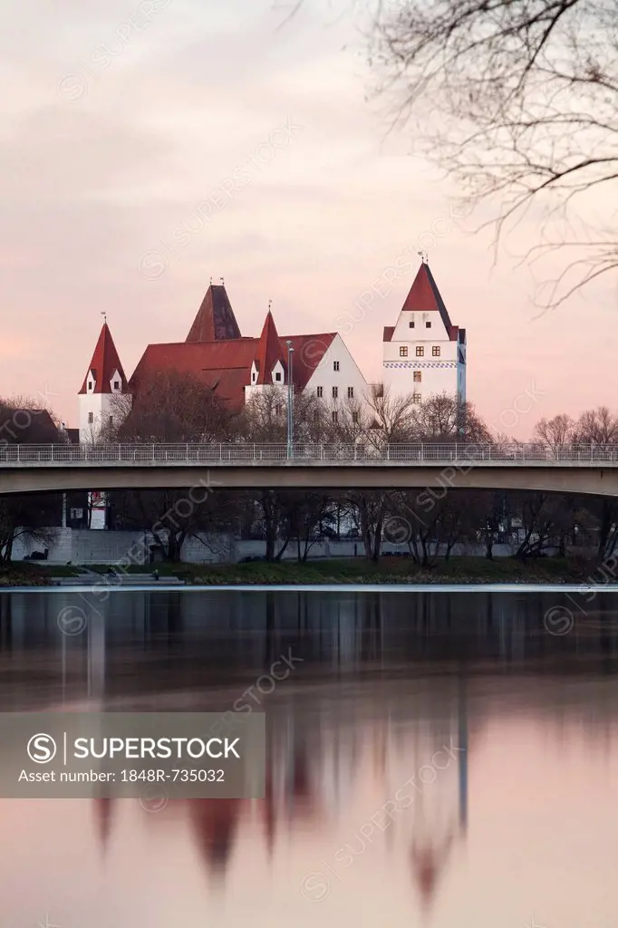 New Castle, Ingolstadt on the Danube River, Ingolstadt, Bavaria, Germany, Europe