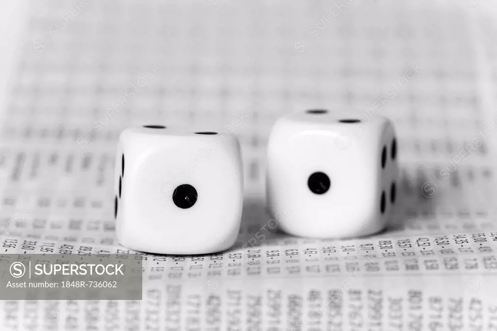 Two dice on stock prices