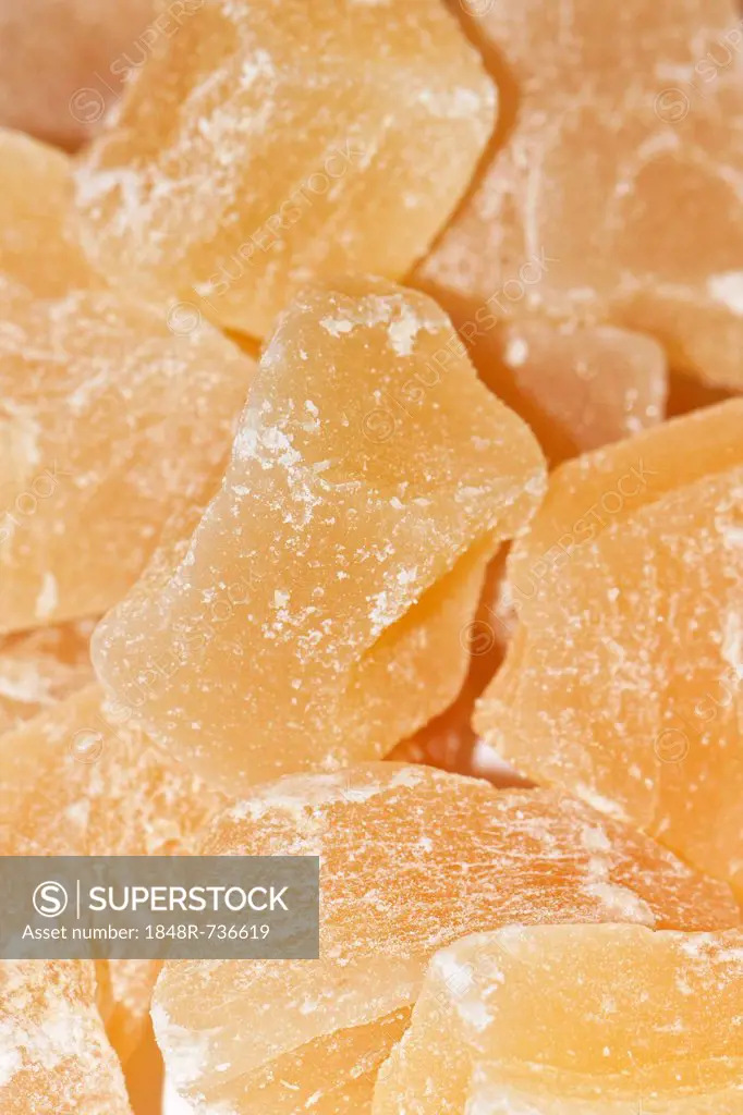 Candied ginger, unsulphured, spicy