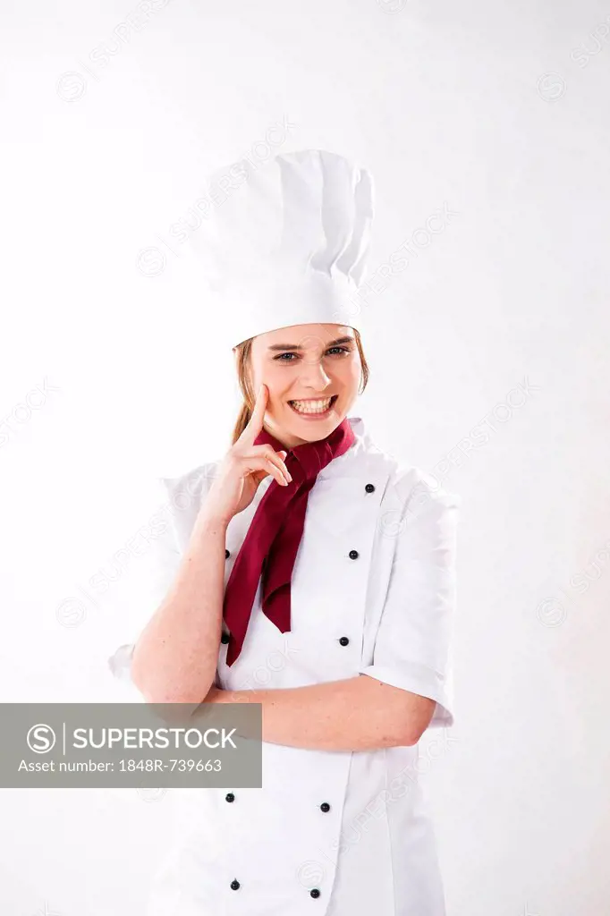 Young chef thinking