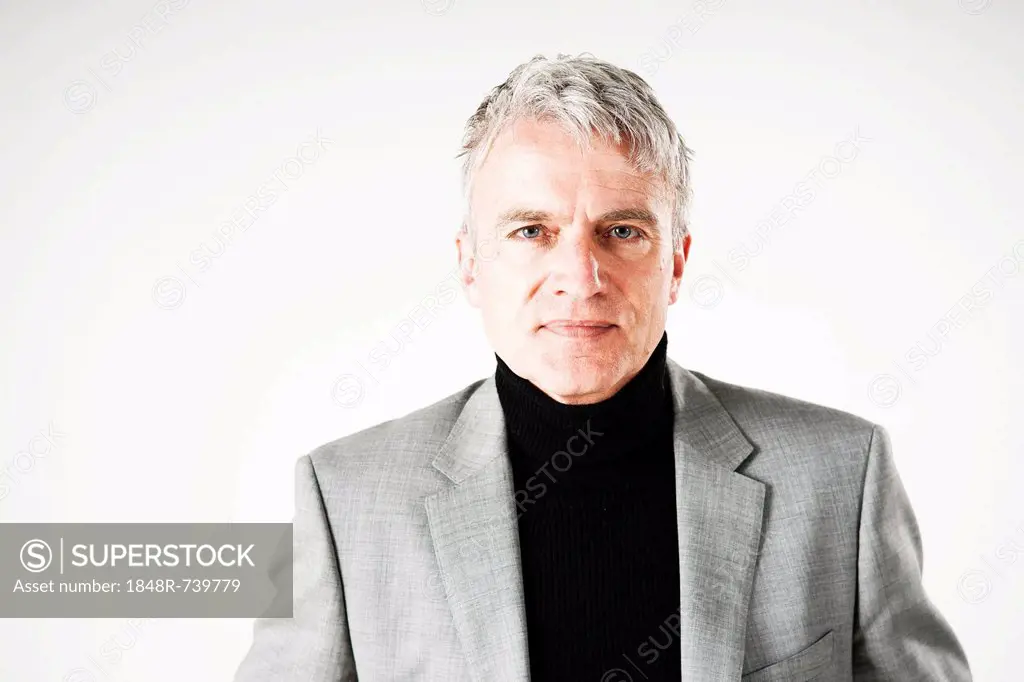 Portrait of a businessman with a serious face