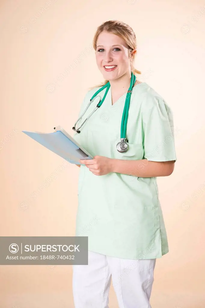 Nurse taking notes