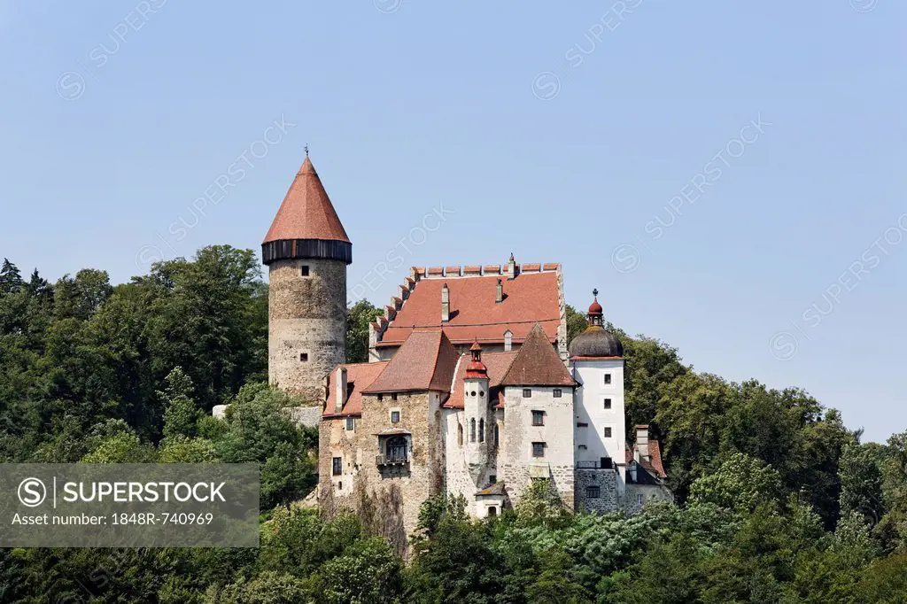 Clam Castle, Klam, Muehlviertel region, Upper Austria, Austria, Europe, PublicGround