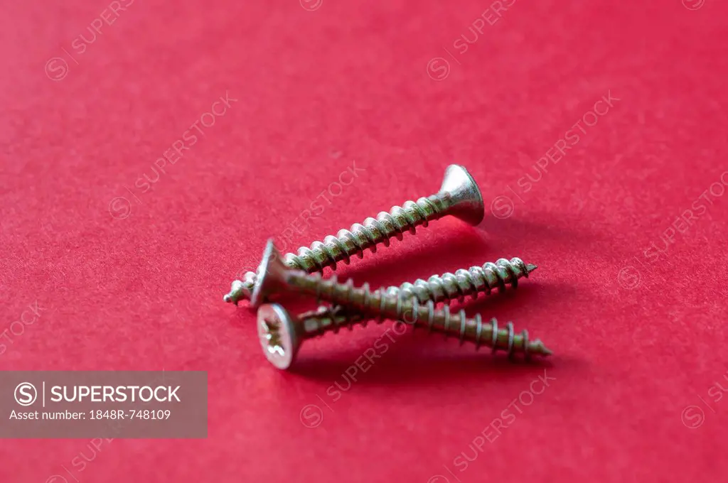 Three wood screws